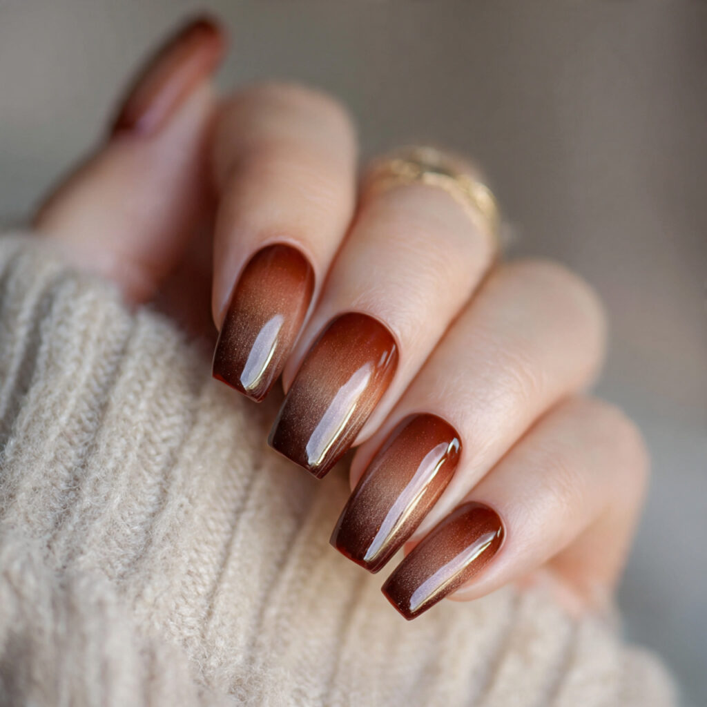 Copper to Brown Ombre