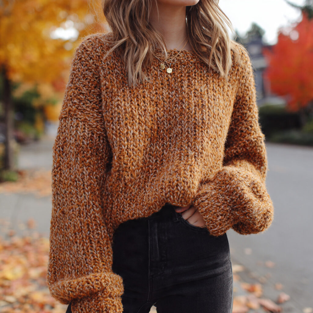 Cozy Oversized Sweater and Skinny Jeans