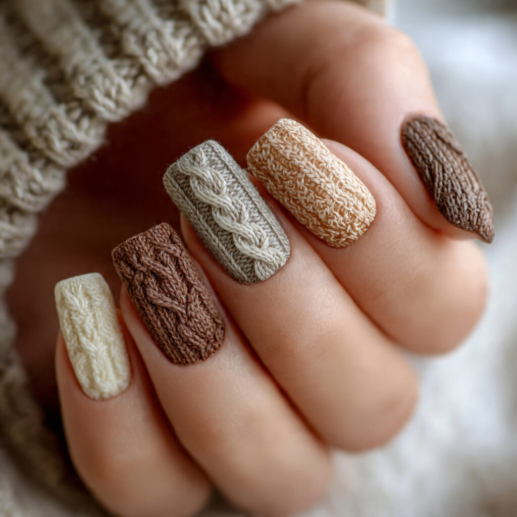 Cozy Sweater Nails