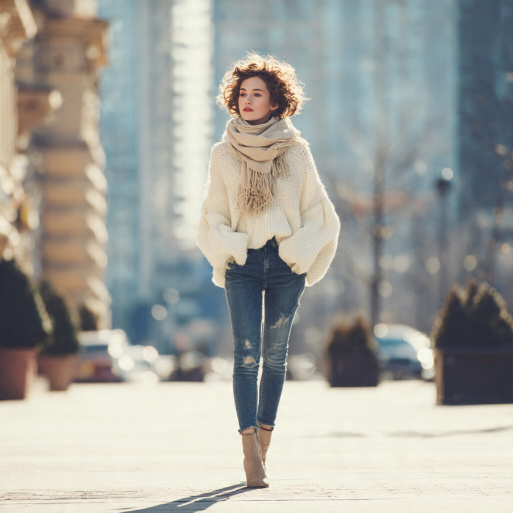 Cozy Sweaters with Skinny Jeans