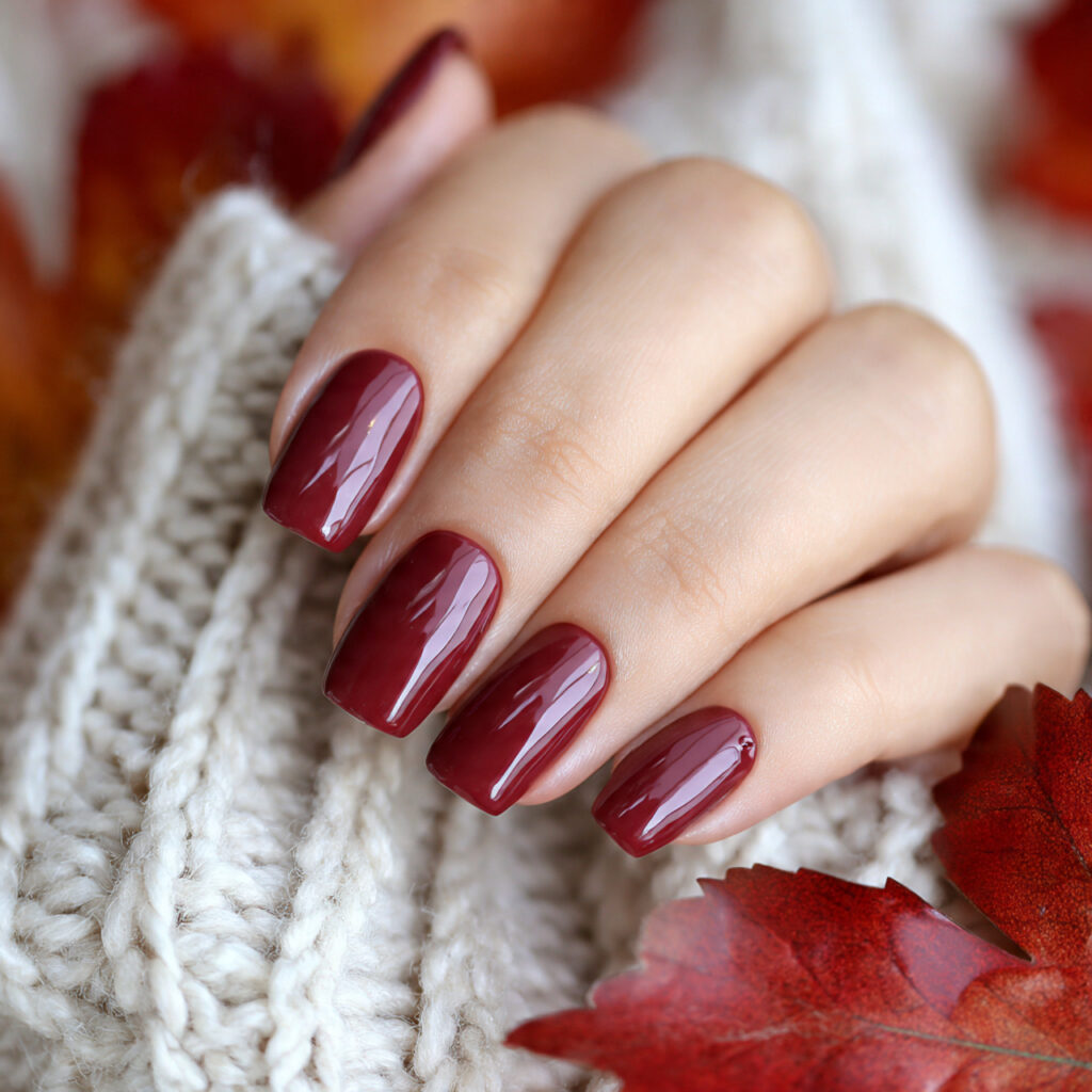 Red Fall Nails: 18 Stunning Ideas to Try This Season 3 Cranberry and Wine Tones