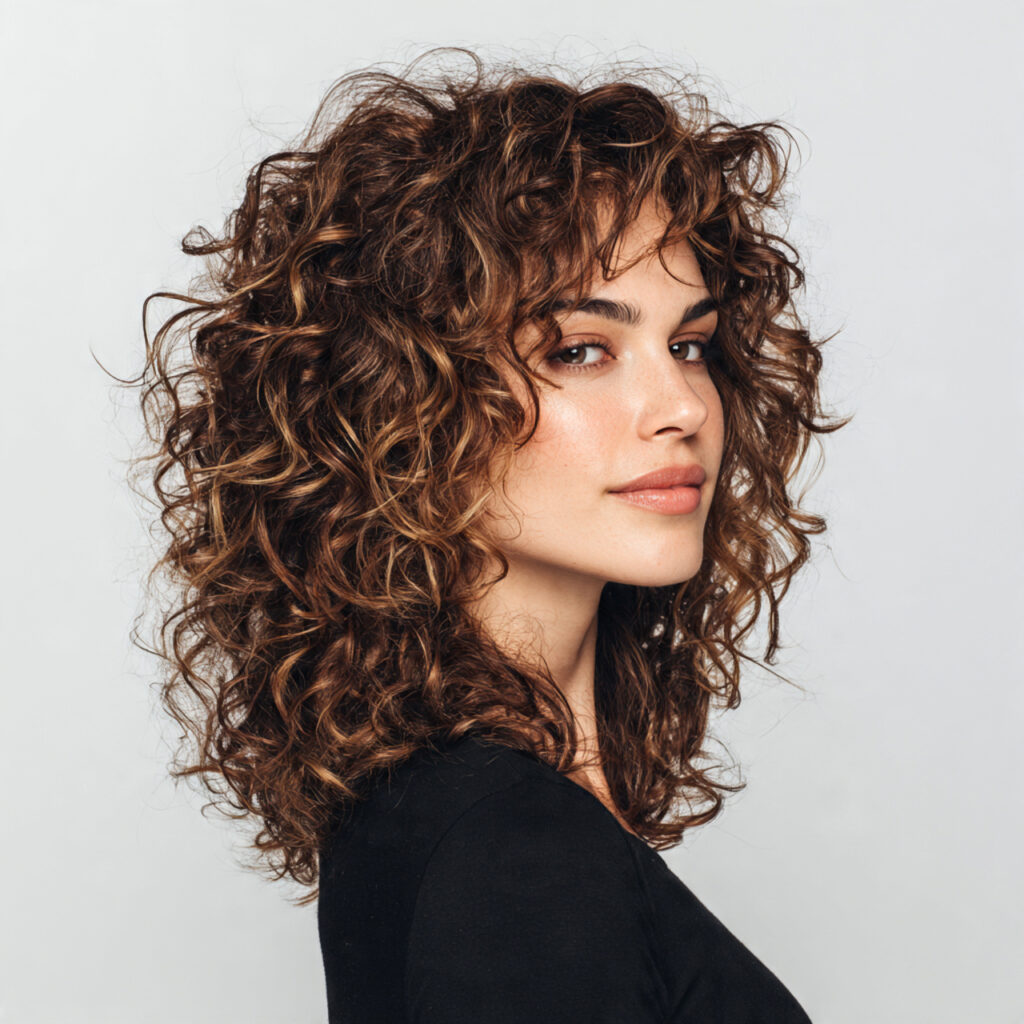 Curly Layered Hair