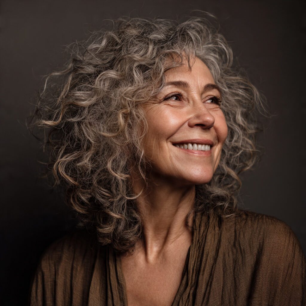 Curly Mid-Length Style