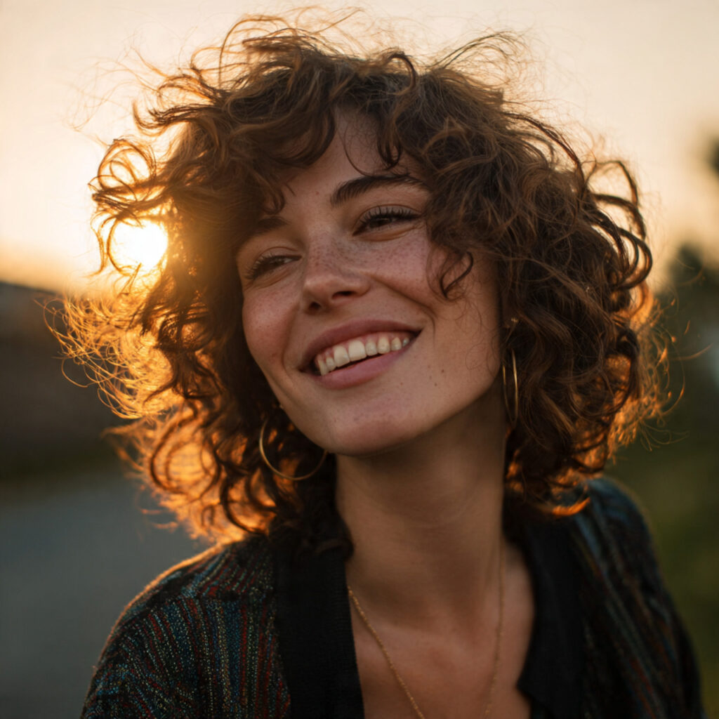 Curly Shag That Embraces Natural Texture