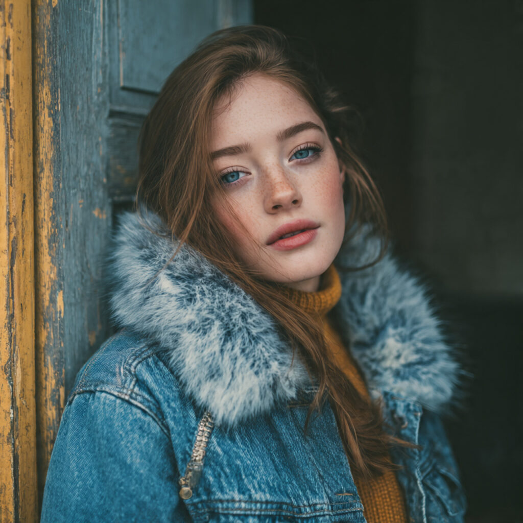 18 Best Winter Fashion Outfits to Stay Warm, Chic & Effortlessly Stylish 7 Denim Jacket with Faux Fur Lining