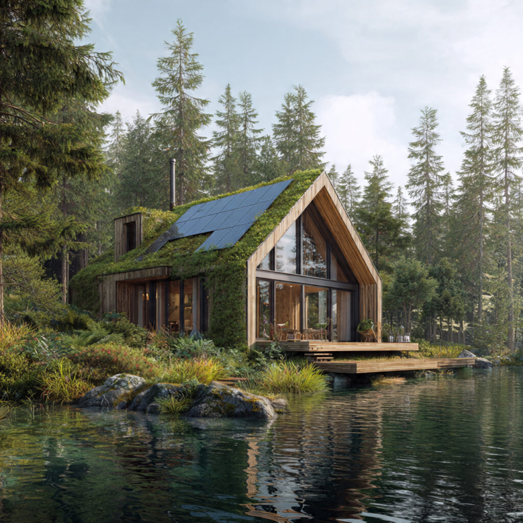 Eco Friendly Lakeside Cabin 1