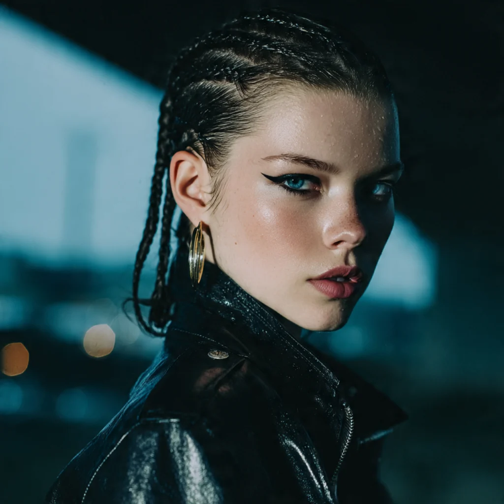 20 Stunning Baby Braids Ideas You’ll Want to Try Now 8 Edgy Contrast Look