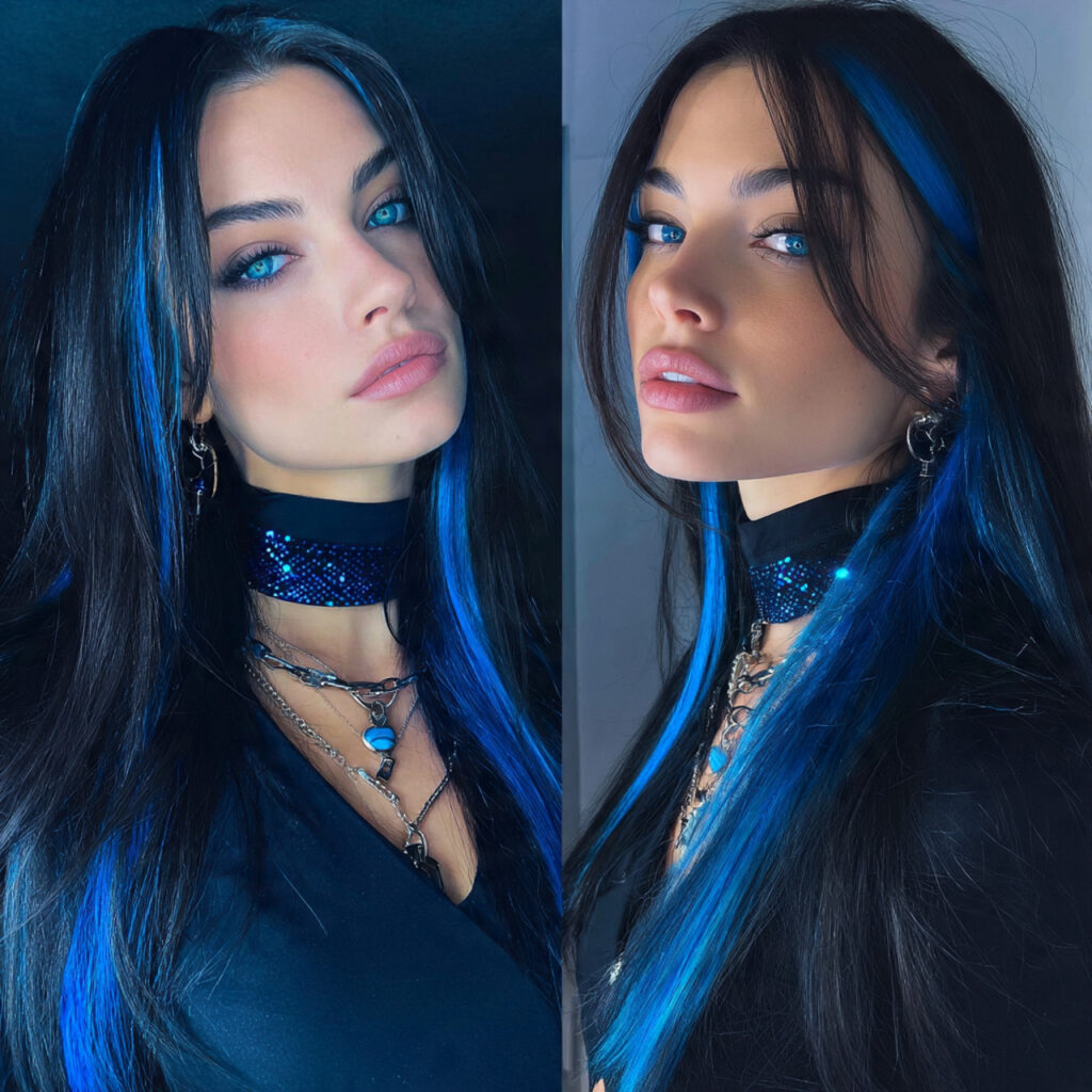 Electric Blue Contrast Panels