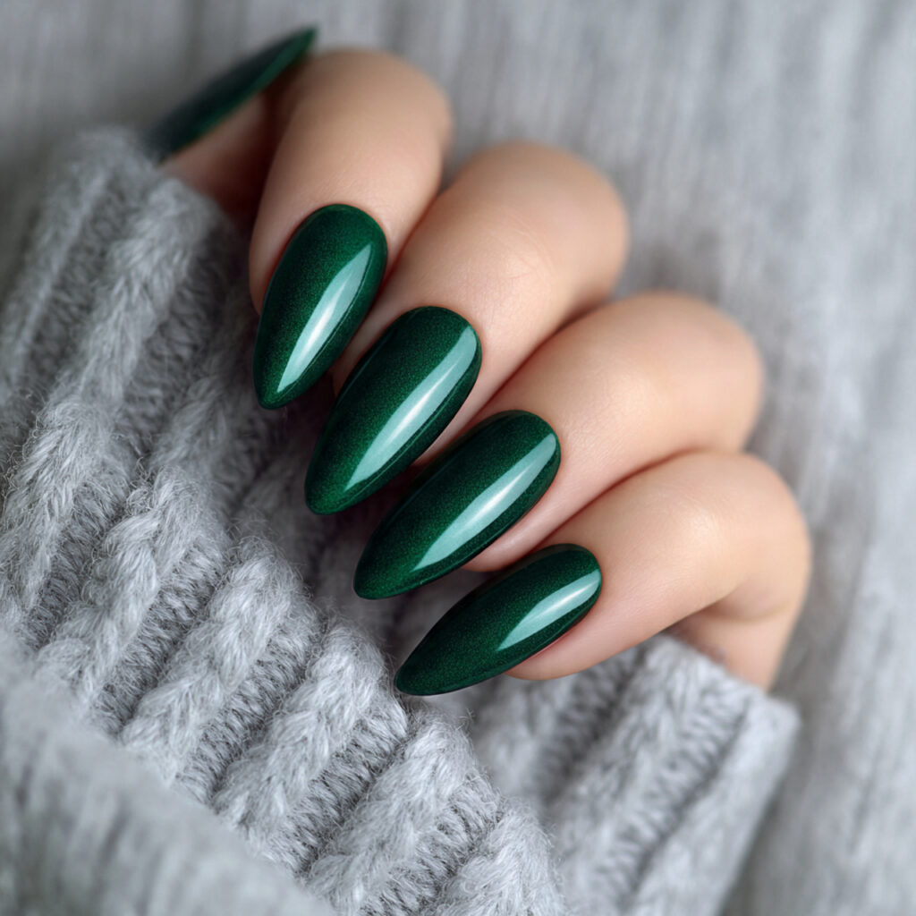 Emerald Green Nails