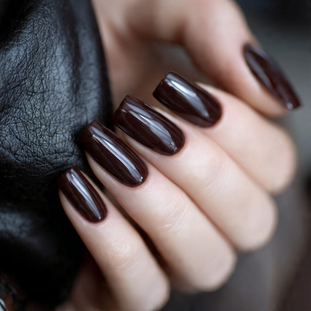 Espresso Black French Tips