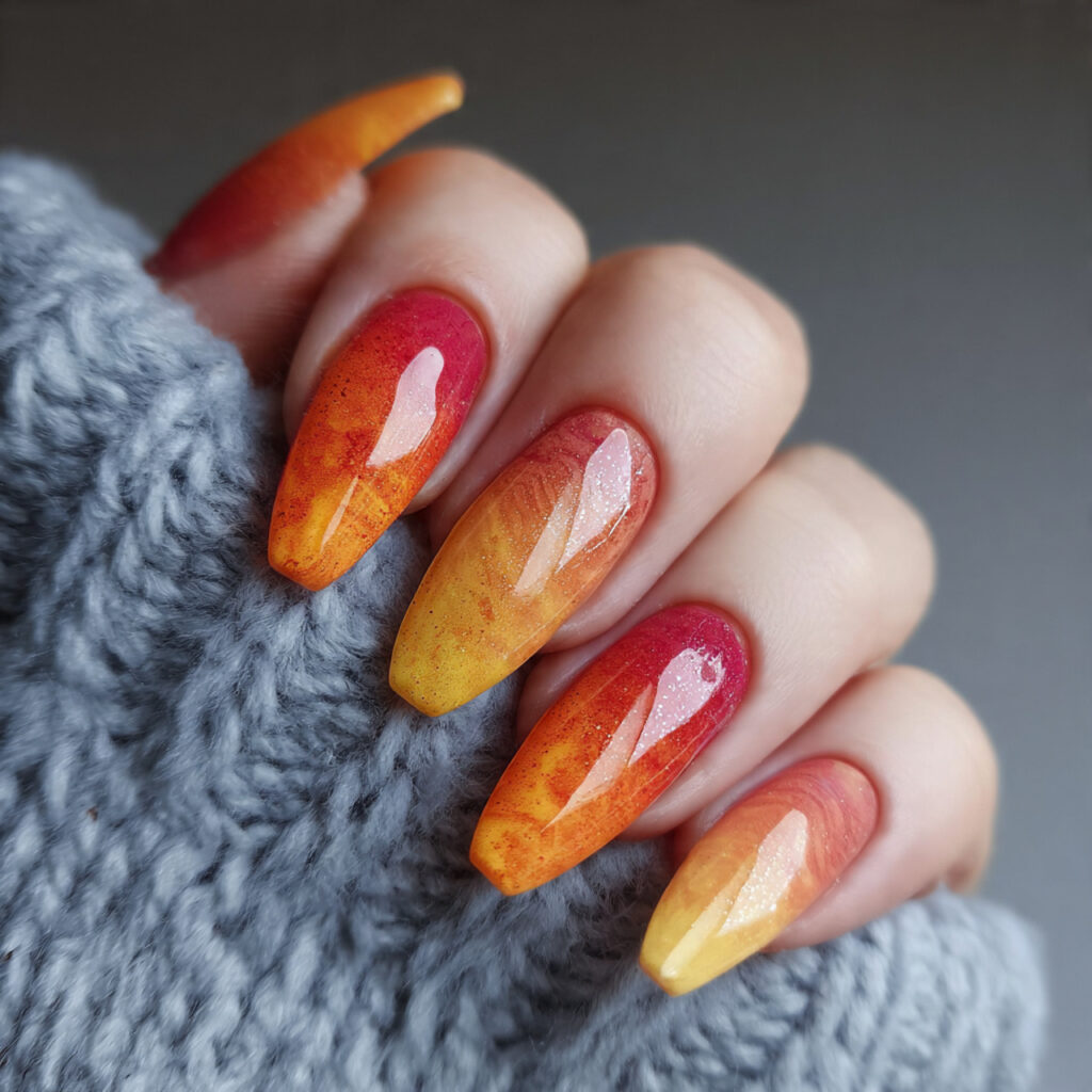 Fall Ombre Nails