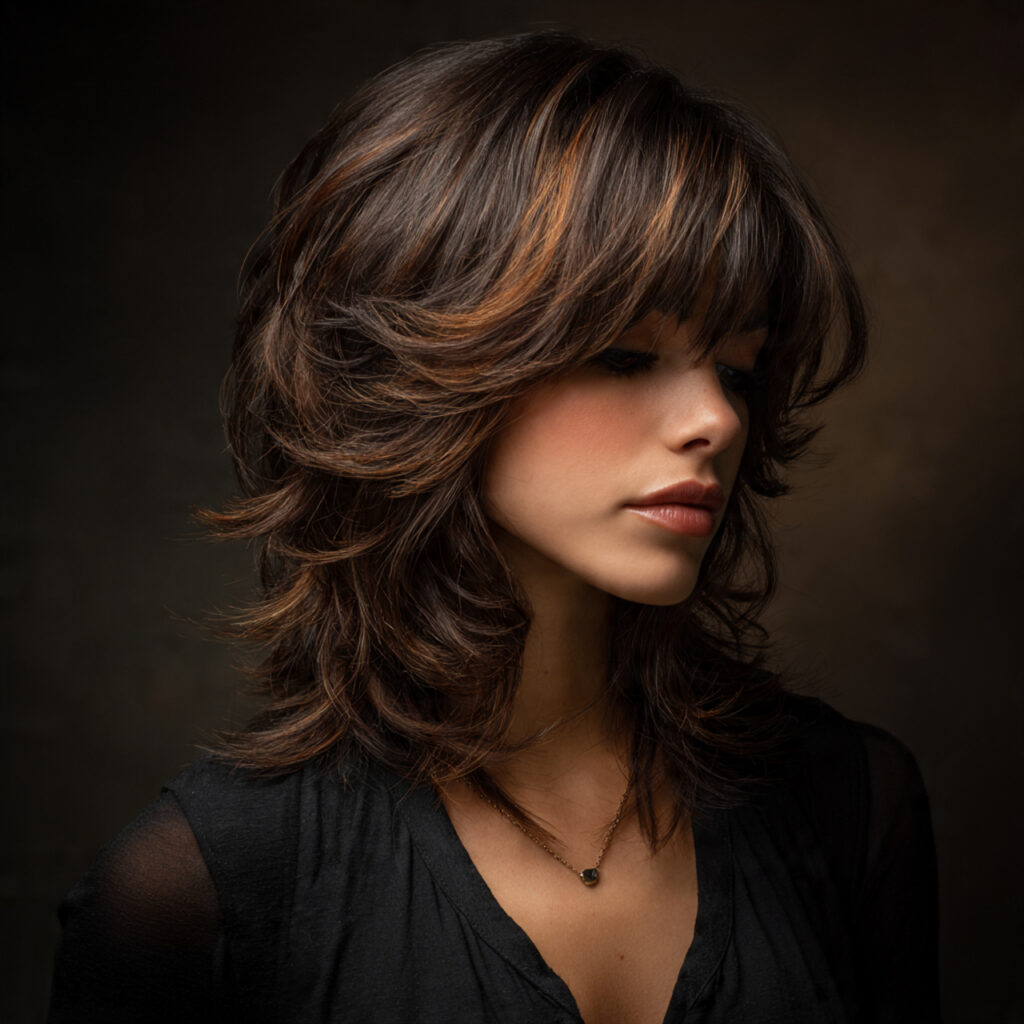 Feathered Wolf Cut for Soft Volume