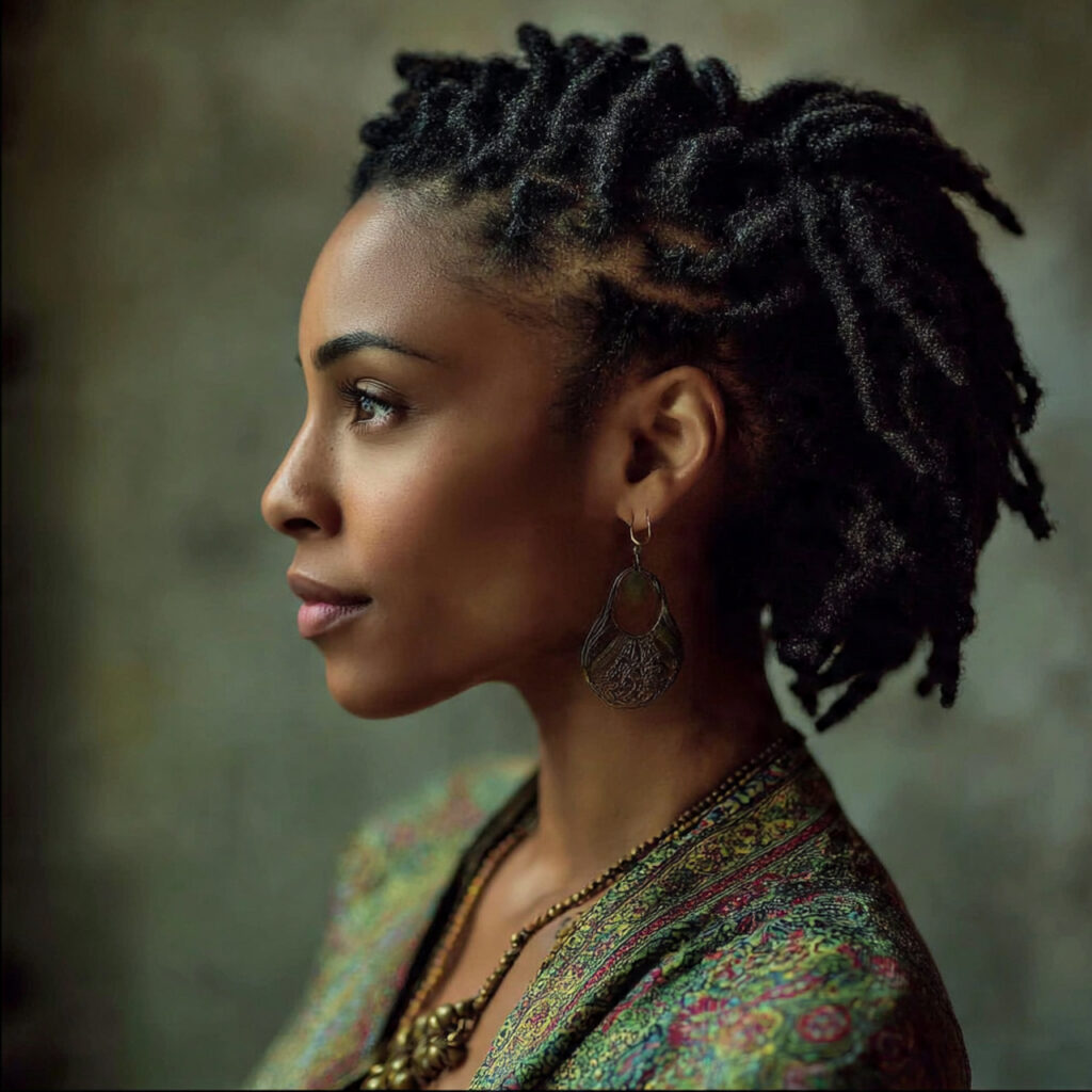 Flat Twists into a Ponytail