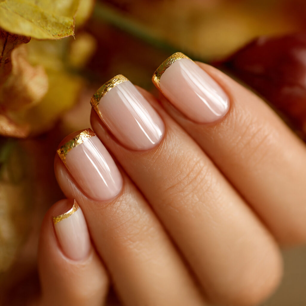 Gold-Edged French Tips