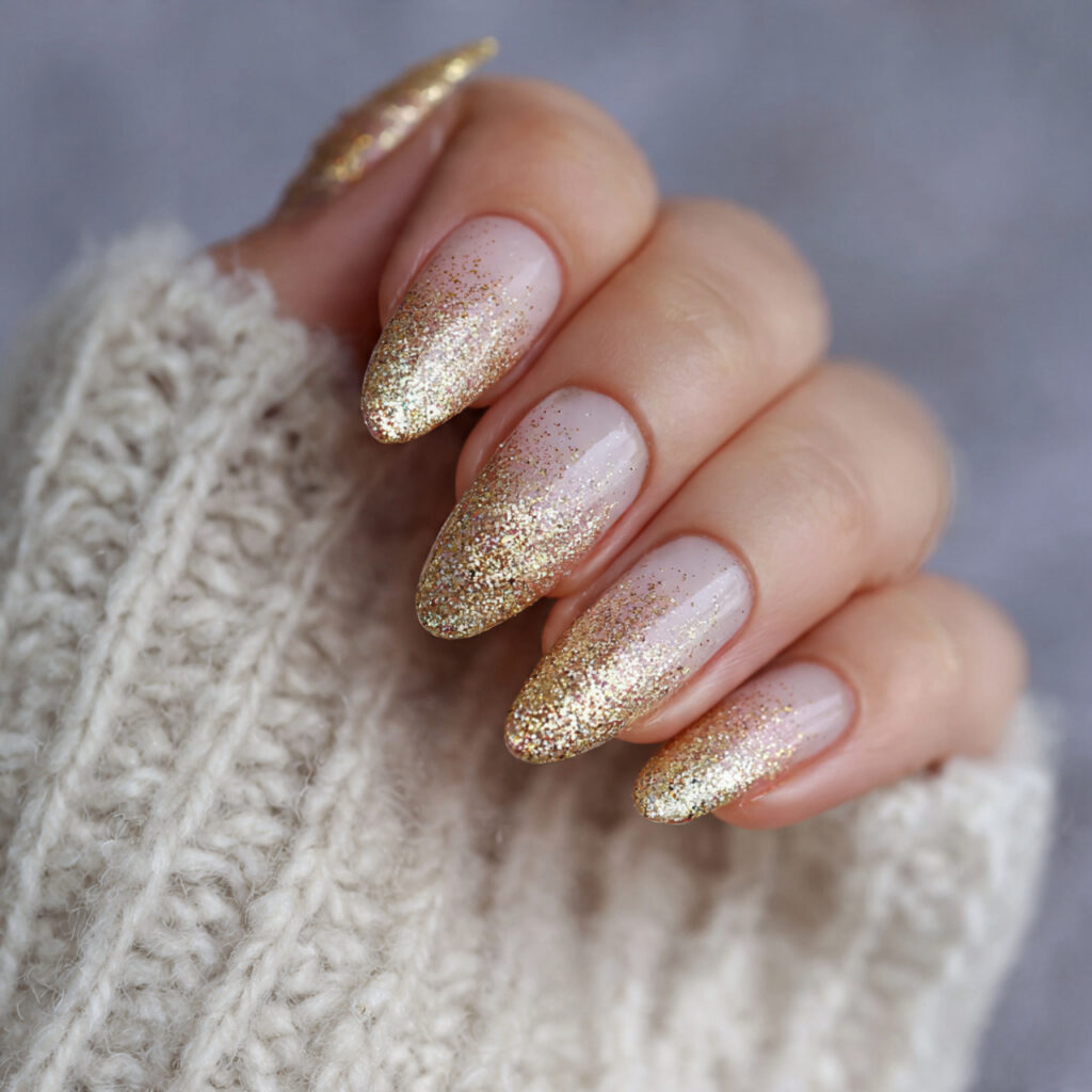 Golden Glitter Fade