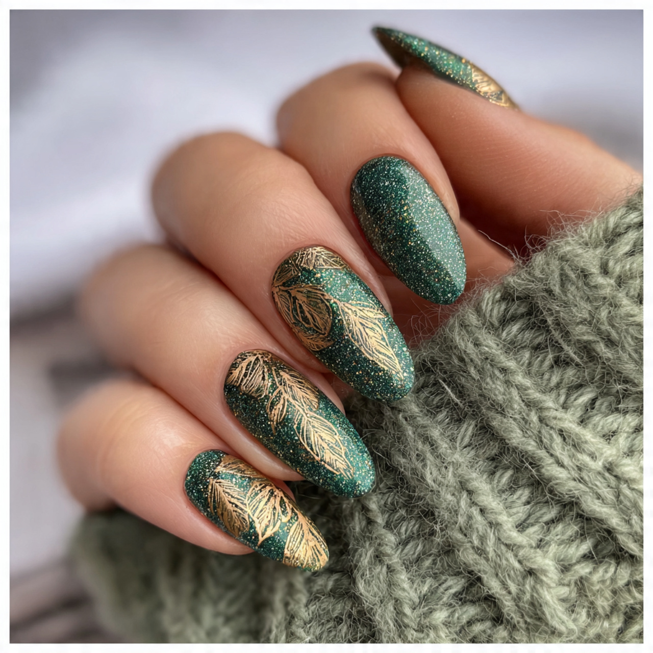 20 Stunning Green Fall Nails Ideas You’ll Want This Season 29 Green Fall Nails