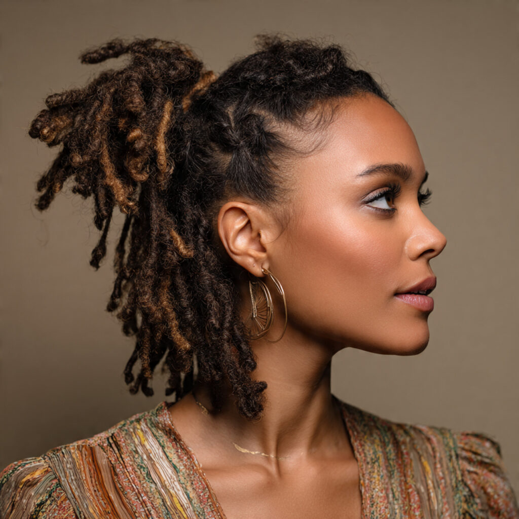 Half-Up Mini Ponytail