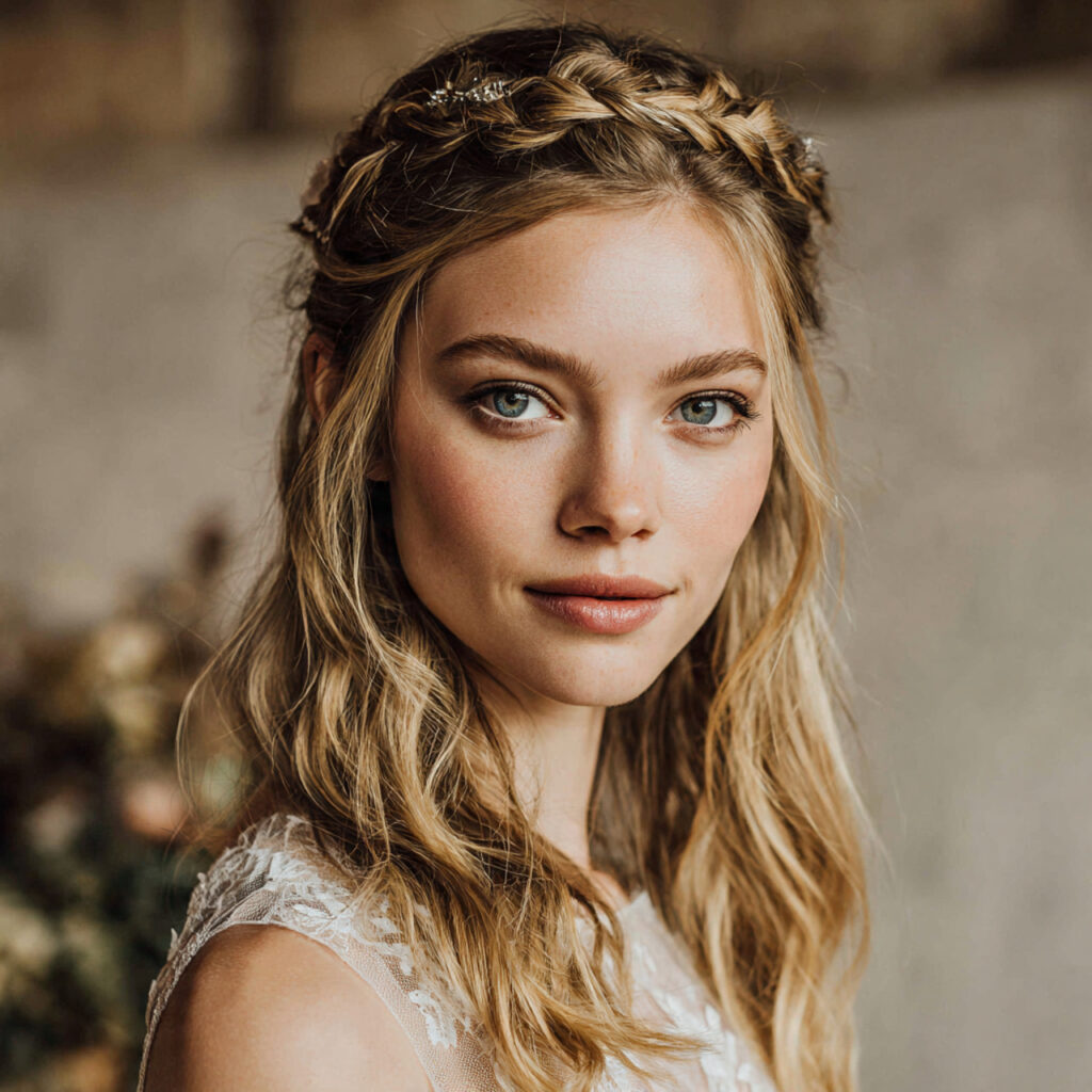 Half-Up Twisted Crown