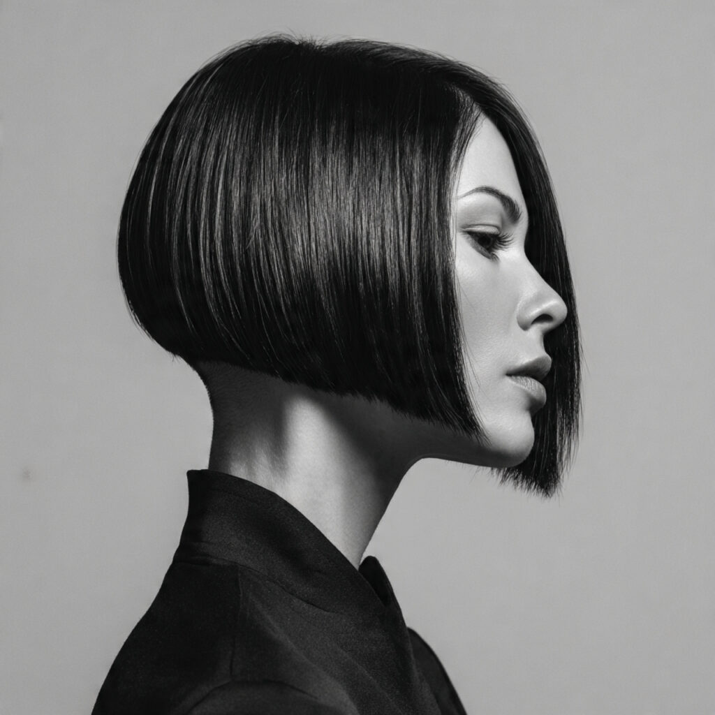 High Nape Undercut Bob