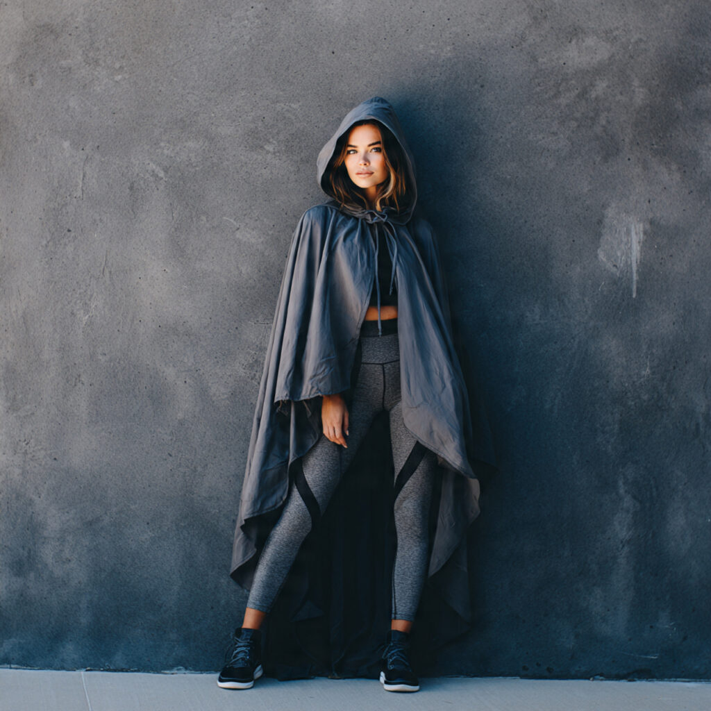 Hooded Capes with Leggings