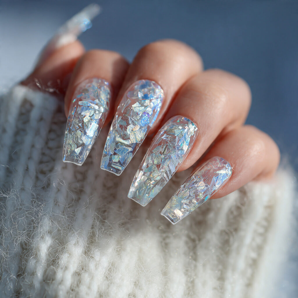 Ice-Crystal Clear Nails