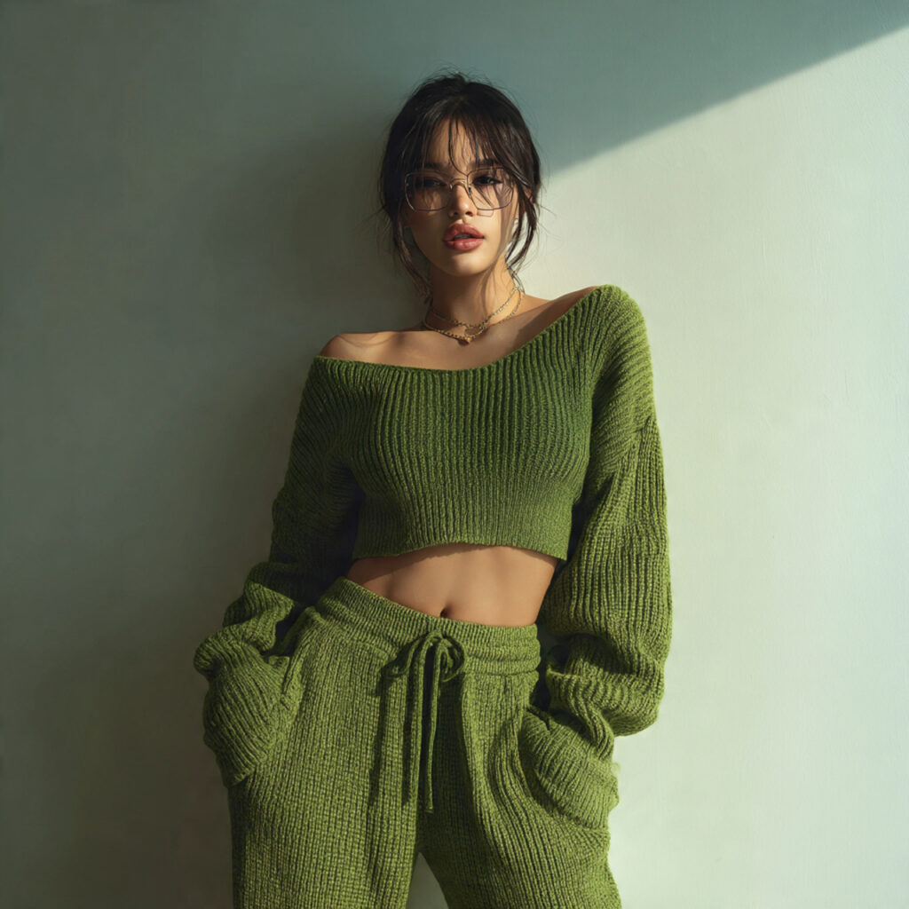 17 Best Cozy Casual Winter Outfits to Stay Warm & Stylish This Season 12 Knit Co-ord Set