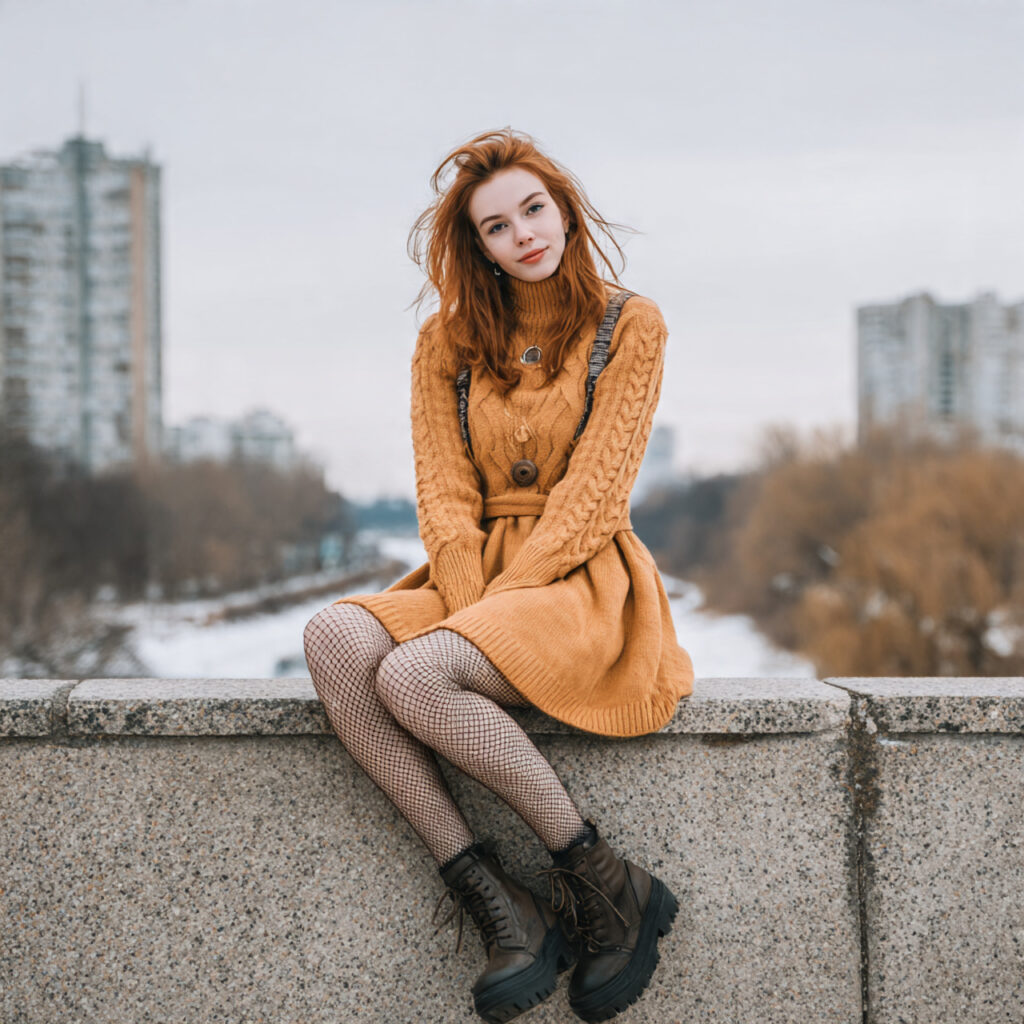 18 Amazing Winter Outfits for Teens to Stay Warm and Stylish 18 Knitted Dresses with Tights