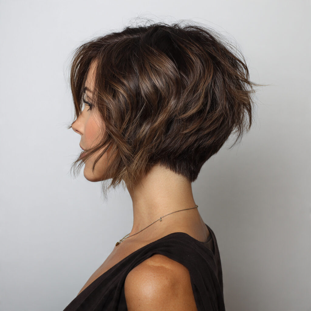 Layered Undercut Bob