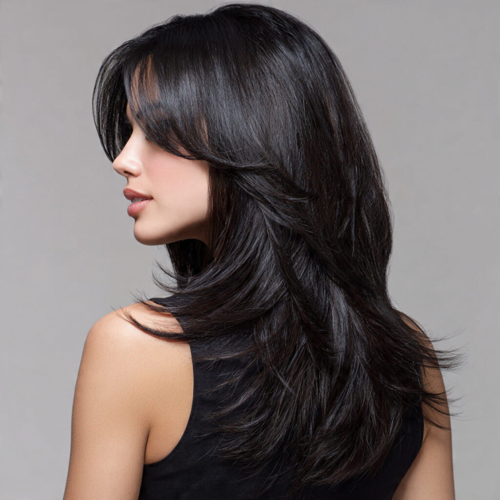 Layered V-Shape Shag