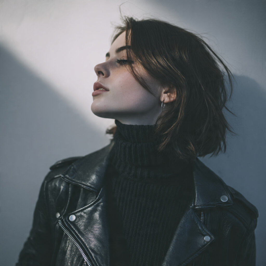 18 Best Winter Fashion Outfits to Stay Warm, Chic & Effortlessly Stylish 9 Leather Jacket with Turtleneck