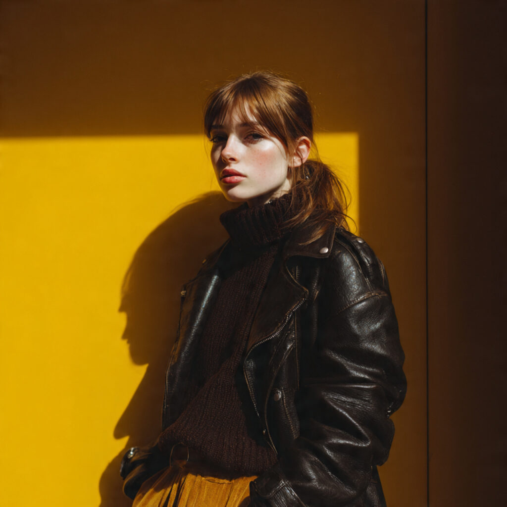 Leather Jackets with Knit Layers