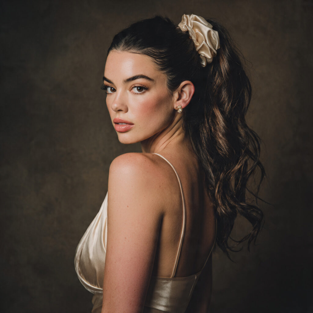 Low Ponytail with Waves