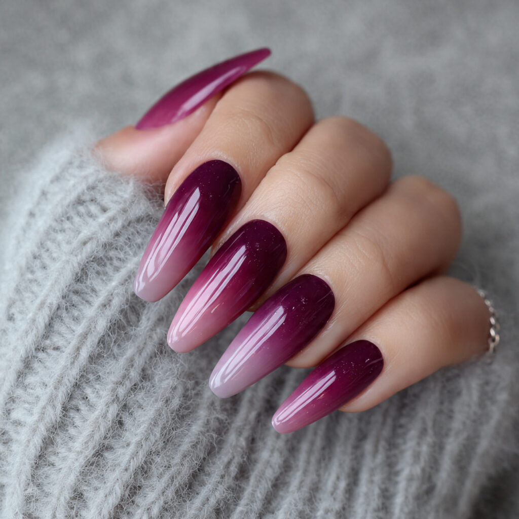Mauve to Plum Ombre