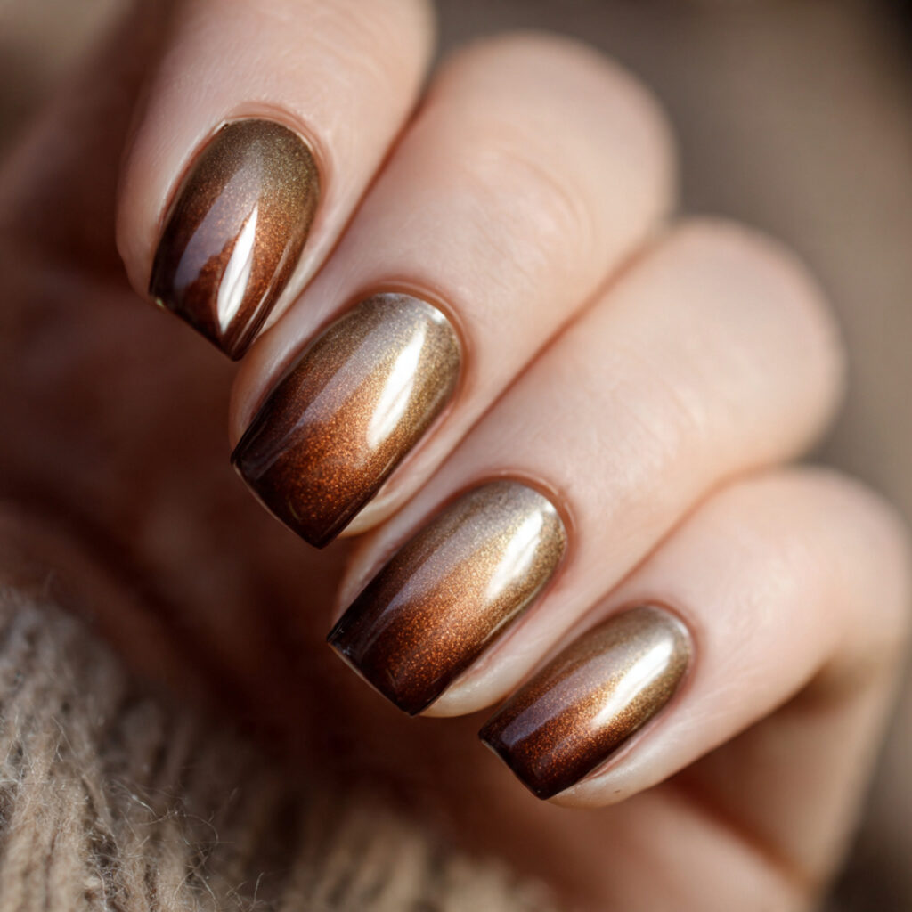 Metallic Bronze Ombre