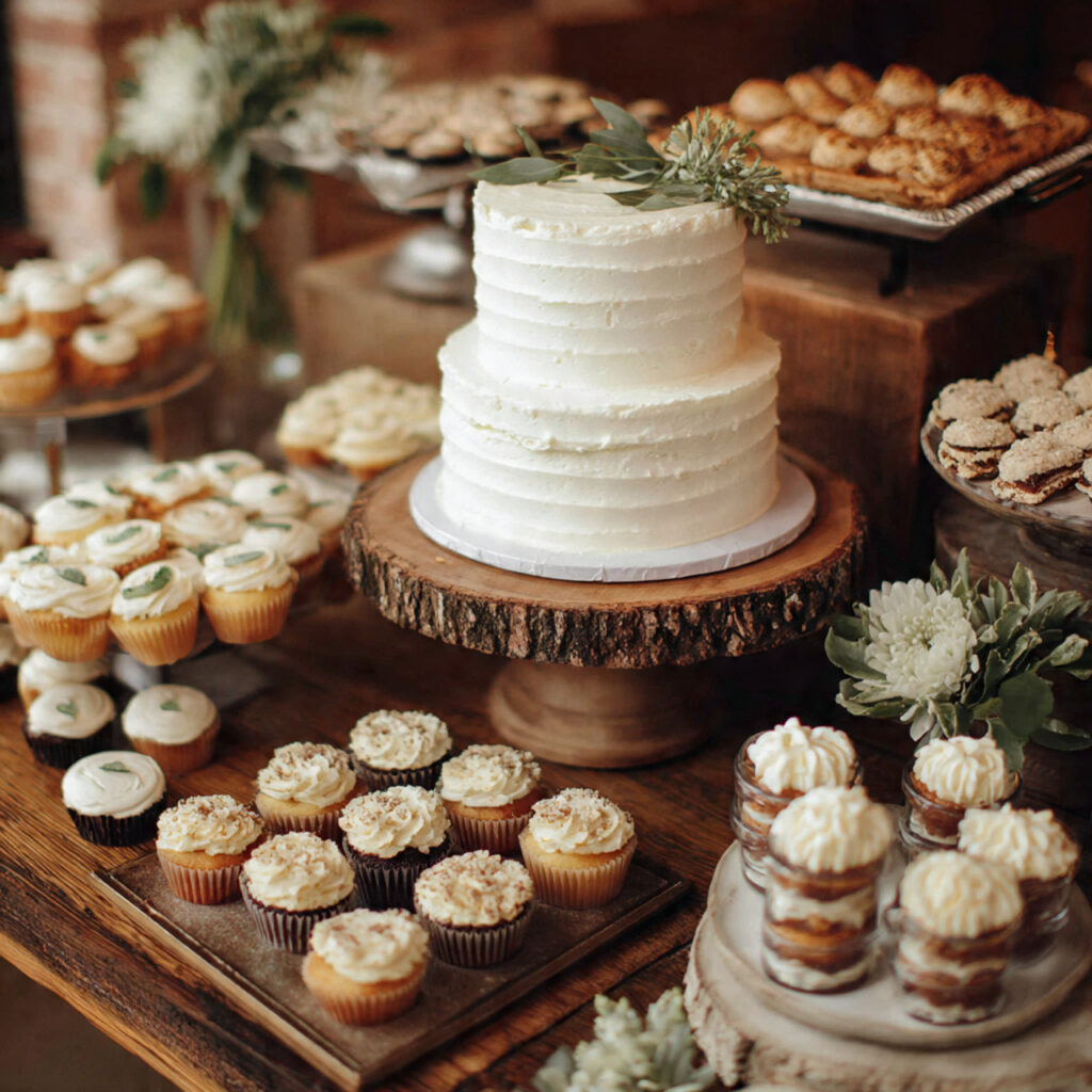 Minimalist Cake or Dessert Table