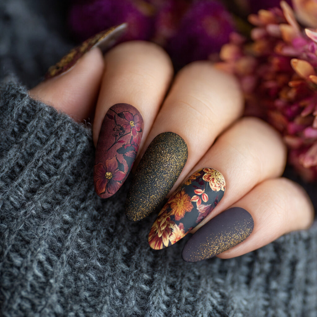 Mixed Media Nail Art