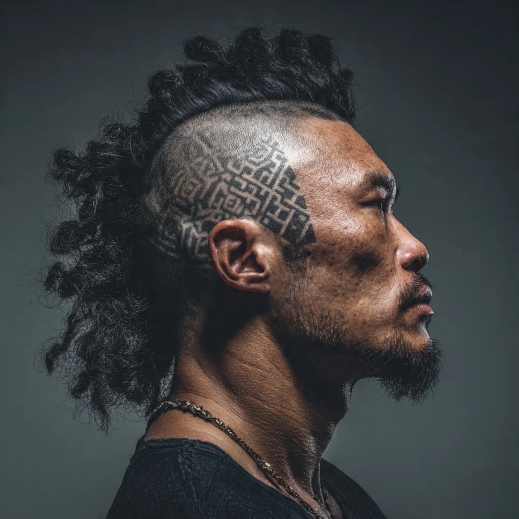 22 Best Faded Mullet Hairstyles for Men – Modern Cuts That Turn Heads 16 Mullet with Design Fade