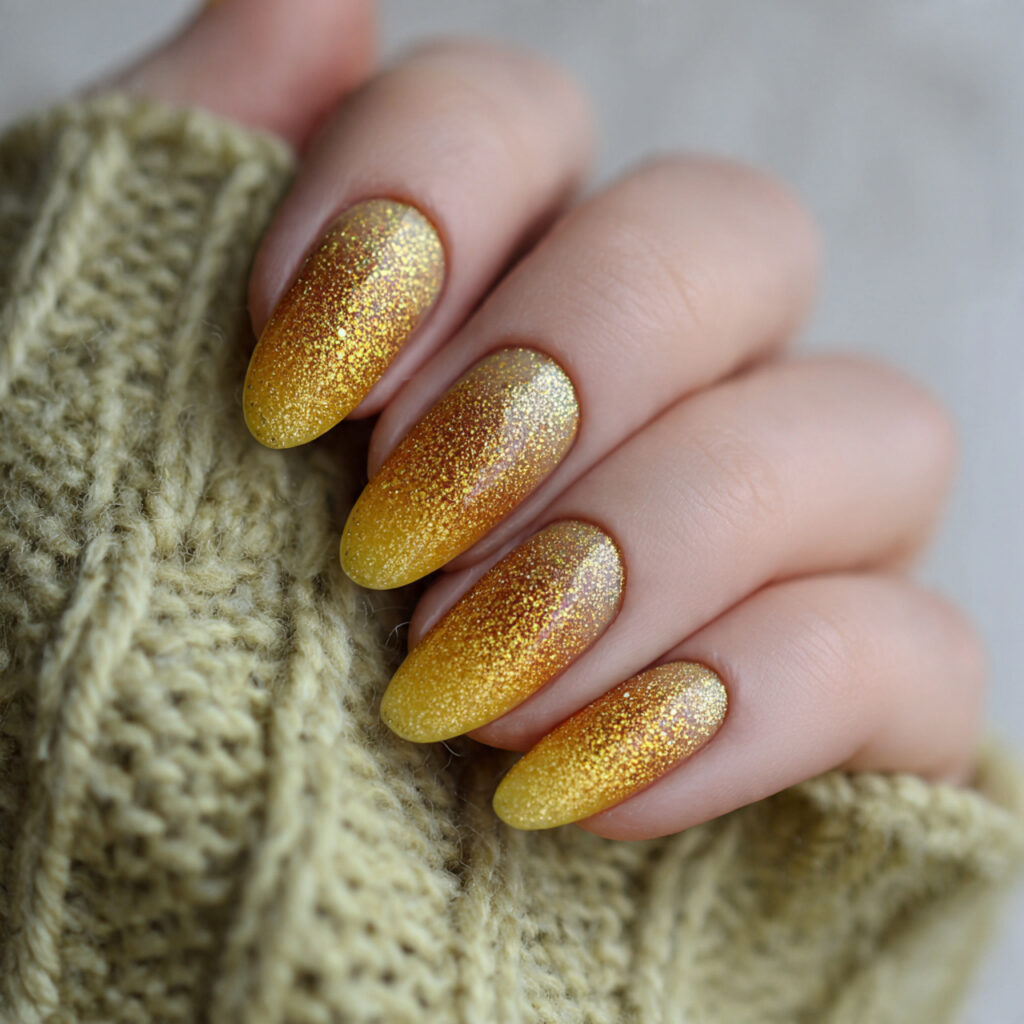 Mustard Gold Ombre