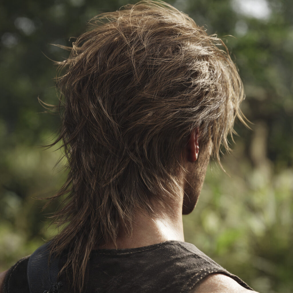 Natural Subtle Mullet