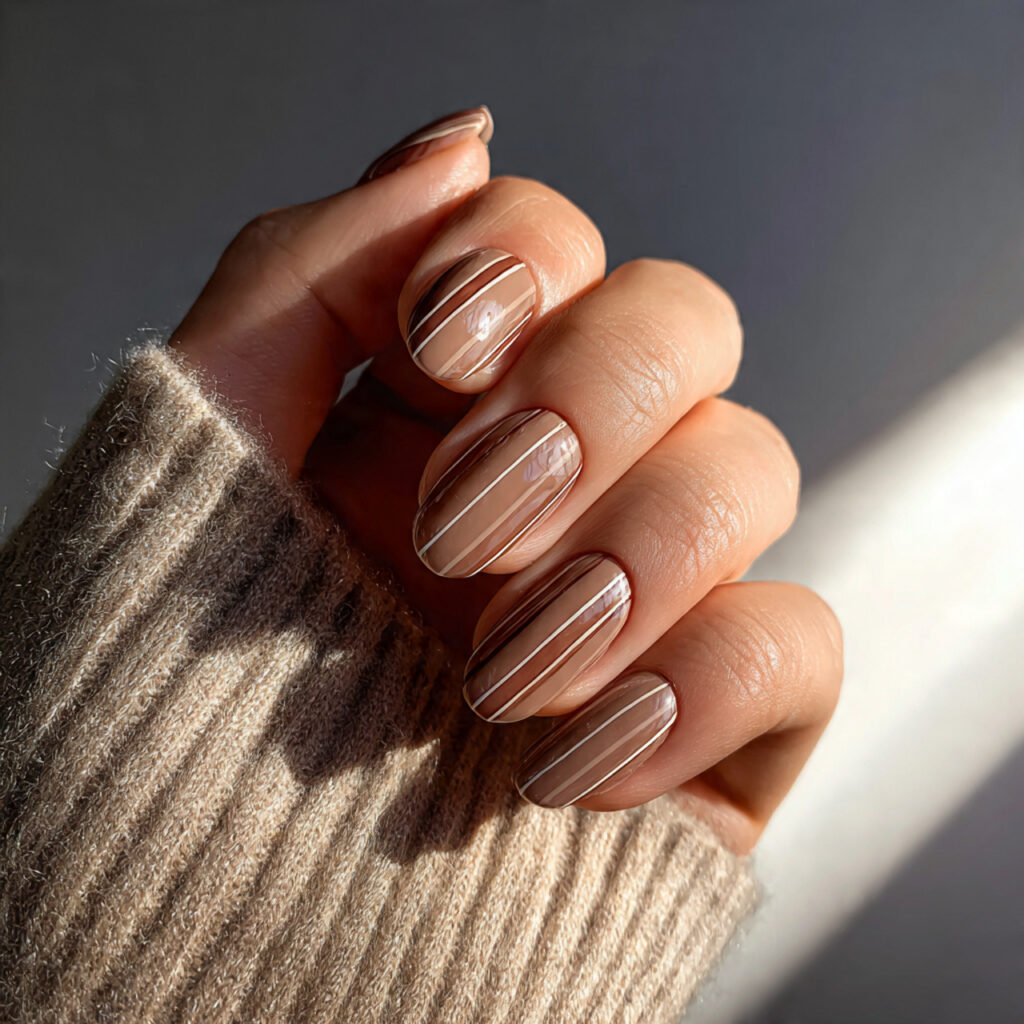 Neutral Brown Stripes