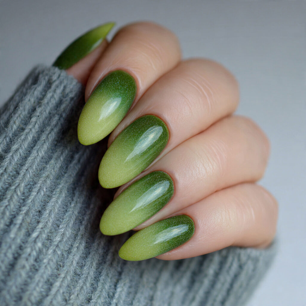 Olive Green Ombre