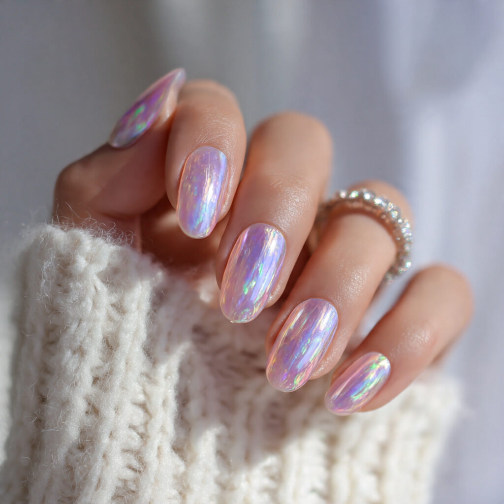 Opal-Inspired Nails