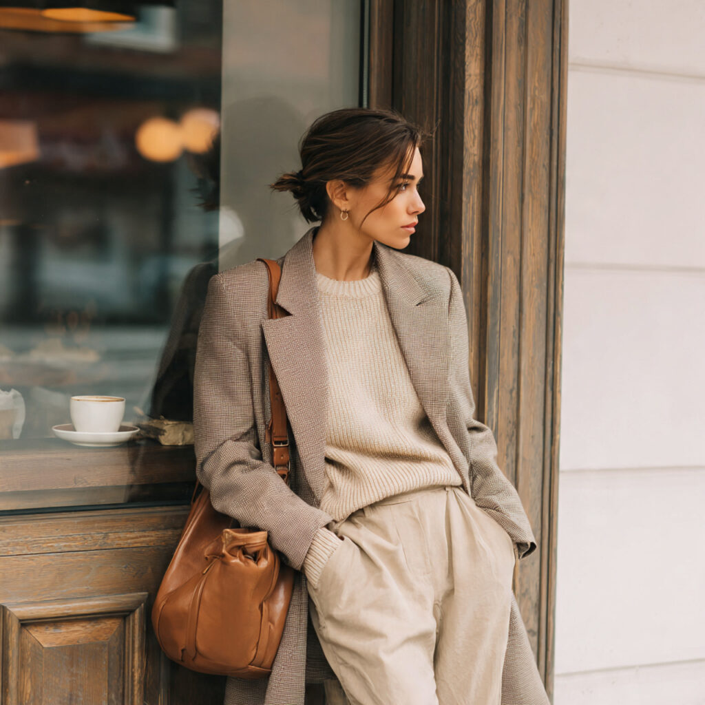 17 Best Cozy Casual Winter Outfits to Stay Warm & Stylish This Season 4 Oversized Blazer and Knit Combo