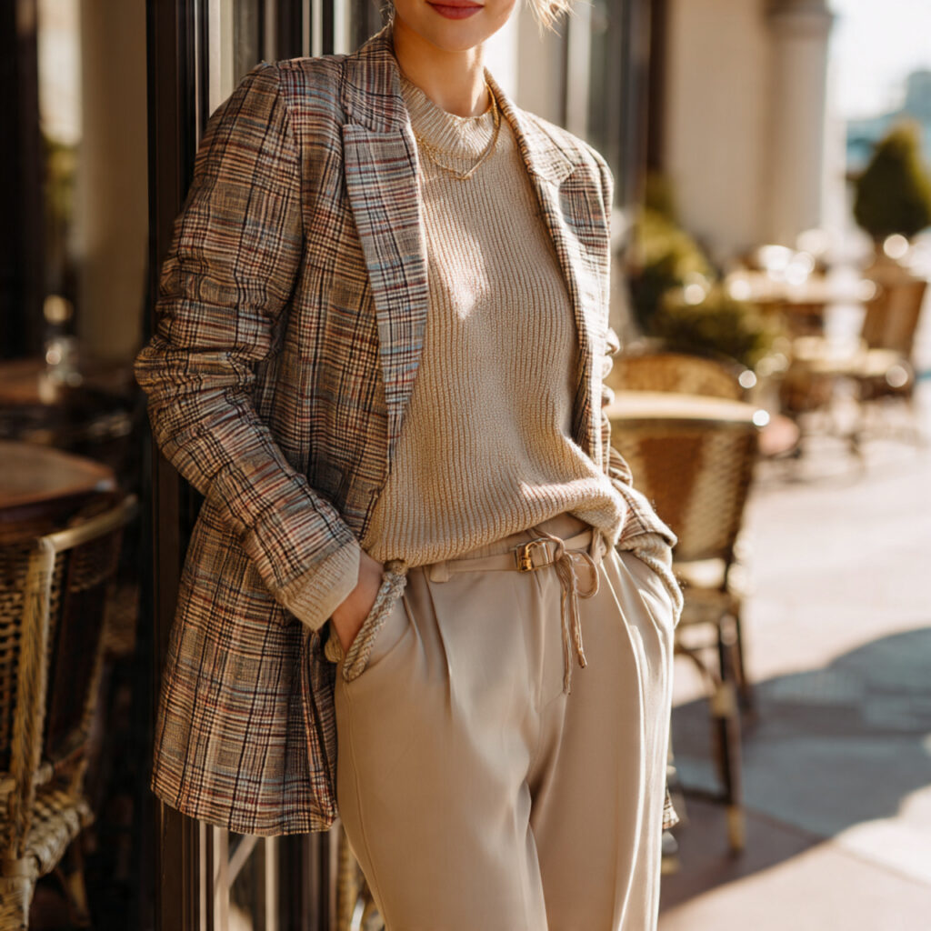 18 Best Winter Fashion Outfits to Stay Warm, Chic & Effortlessly Stylish 4 Oversized Blazer with Knitwear