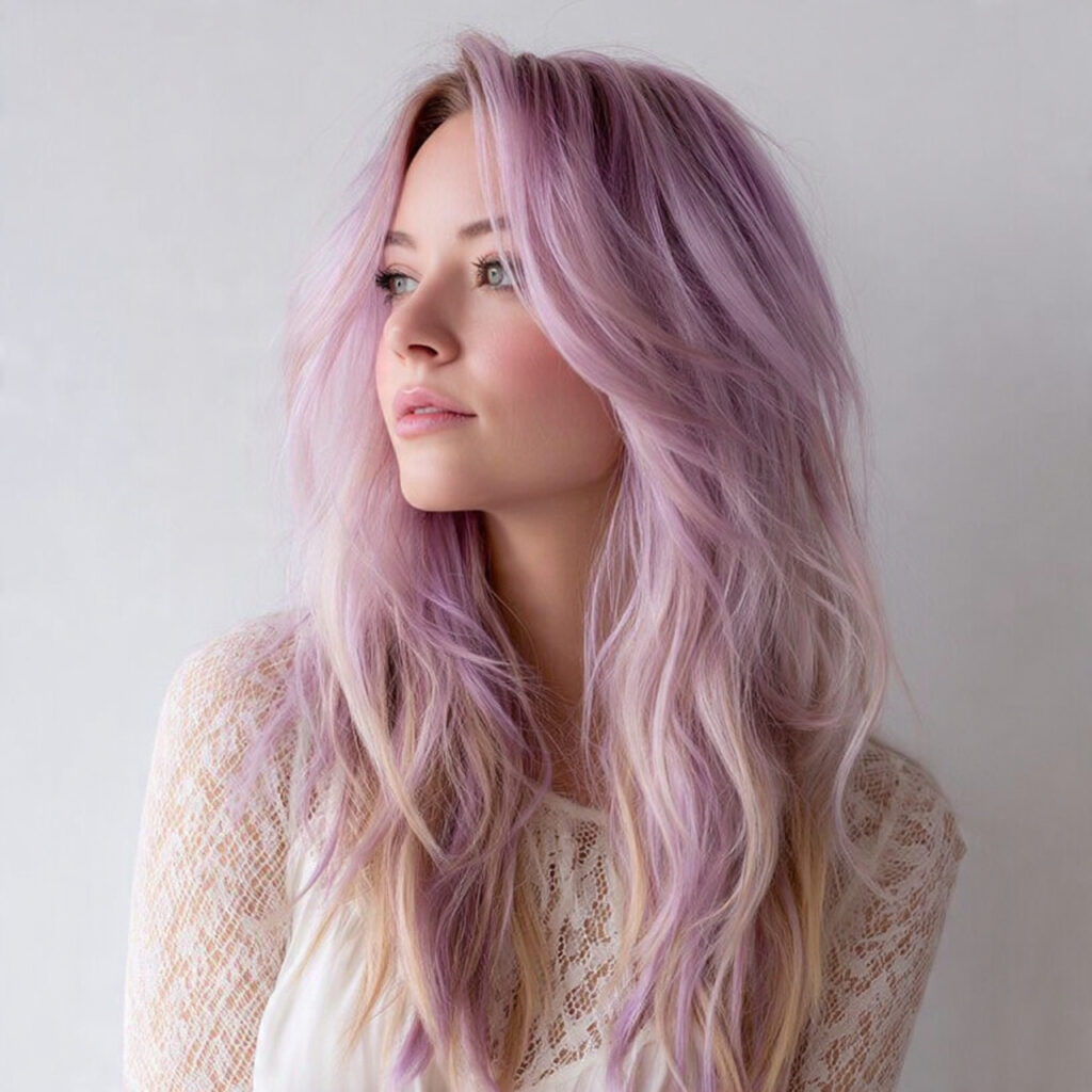 Pastel Lavender Skunk Highlights