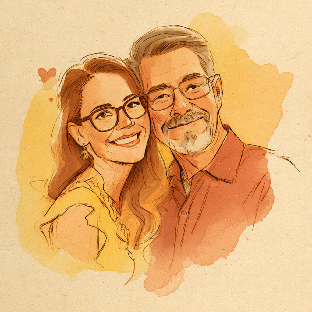 Personalized Couple Portrait