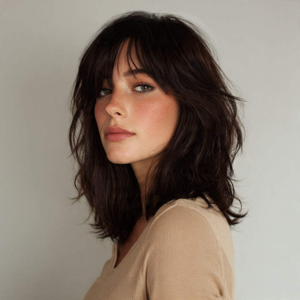 Razor-Cut Shaggy Lob