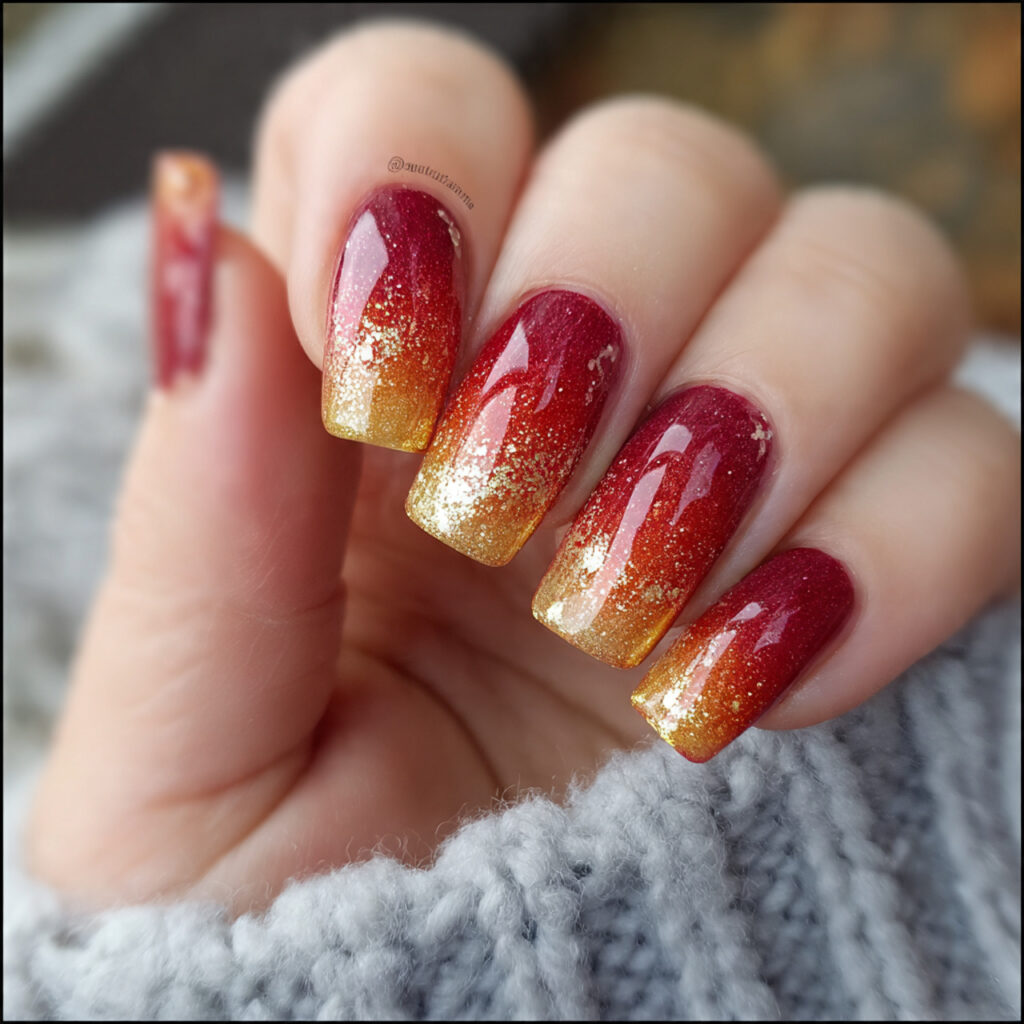 Red to Gold Ombre