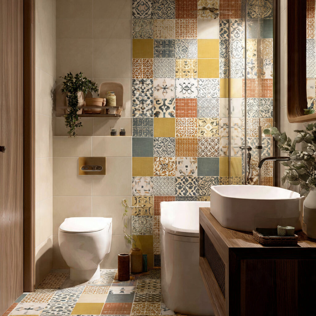 22 Stunning Bathroom Makeover Ideas 2 Refresh with New Tiles and Patterns