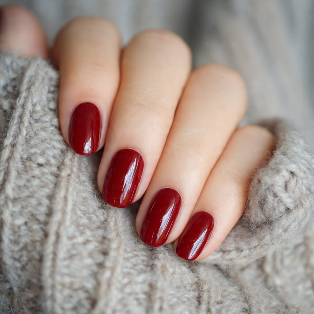 Red Fall Nails: 18 Stunning Ideas to Try This Season 13 Round Red Nails